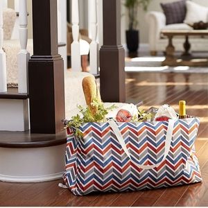 Canvas Utility Tote | Reusable Grocery Shopping Bag | Laundry Carry Bag | Chevr